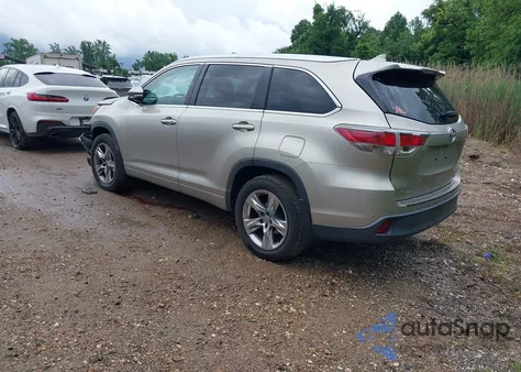 2014 Toyota Highlander Limited Platinum V6/Limited V6 z USA, uszkodzony, nr VIN 5TDDKRFHXES042872